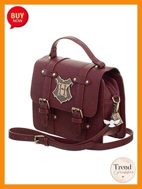 Faux Leather Satchel Handbag with Charms Letter Print Zip Closure
